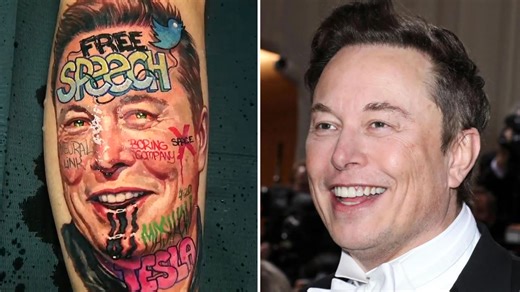 I got an Elon Musk tattoo – everyone is horrified by what's written alongside it