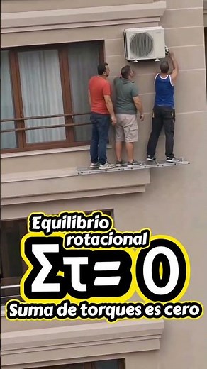 Equilibrio rotacional: Suma de torques es cero#Equilibrio #Rotacional #Torque #Centro #Masas