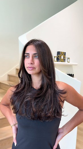 Brunette Emma Porche Haircut and Permanent Color Fix | Salon Process