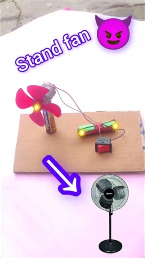 How make to stand fan at Home#experiements#creativemindideas777#schoolproject#newshort#viralshort
