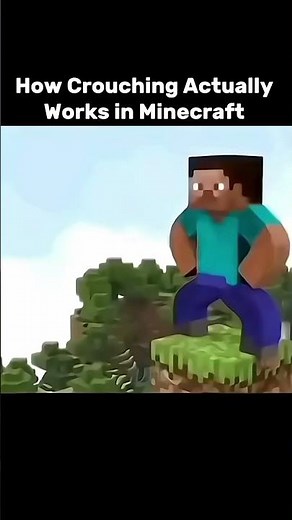 How crouching actually works in Minecraft
