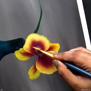 Step-by-Step Orchid Vase Painting | Colors N Shades-The magical Rendering