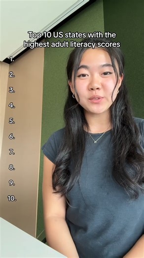 12K views · 163 reactions | Northern states lead the US in adult literacy — and also have a higher share of residents with a bachelor’s degree or higher. | USAFacts | Facebook