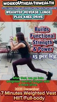 This 7 Minutes Weighted HIIT Full-Body Workout, Boost Metabolism ALL DAY, Build Strength + Burn Fat!