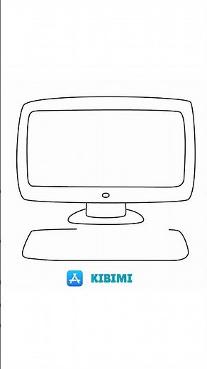 How to Draw a Computer in 18 Seconds | Easy Step-by-Step