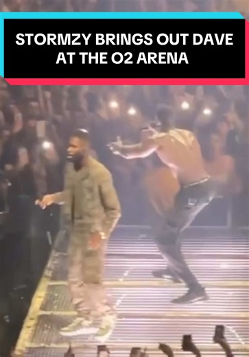 Stormzy brought out Dave at the O2 arena #dave #stormzy #davetour #stormzytour #theboywhoplayedtheharp