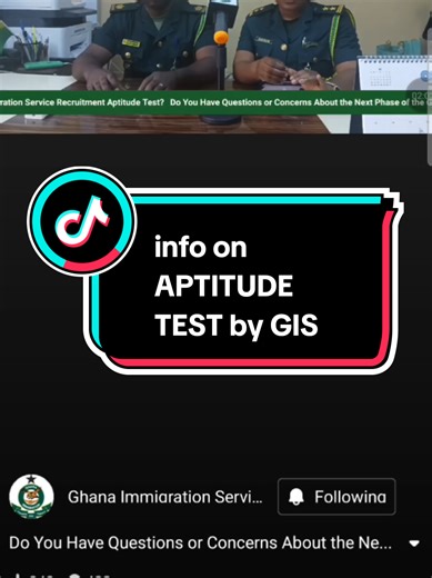 Aptitude Test Information by Ghana Immigration Service