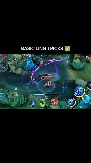 "Ling BASIC TRICKS ✅" #mobilelegends #gamer #edits