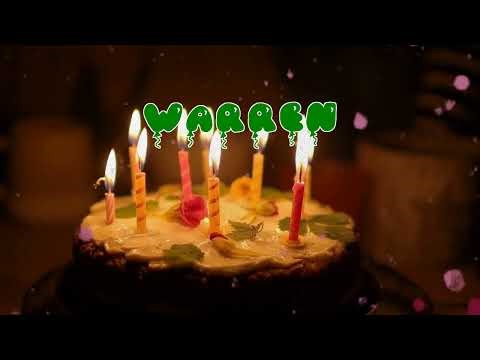 Happy Birthday WARREN Happy Birthday Song Birthday Wishes Birthday Party