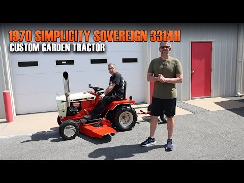 1970 Simplicity Sovereign 3314H Custom Garden Tractor Walk Around