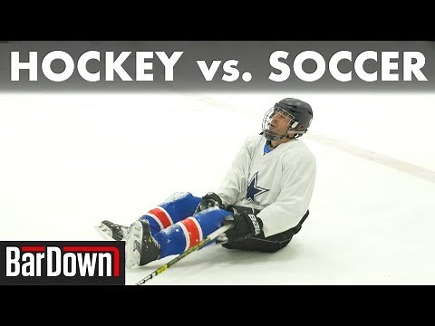 PLAYING A REAL HOCKEY GAME LIKE SOCCER PLAYERS