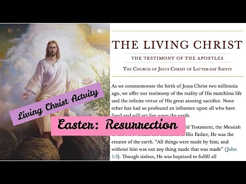 Easter 3 Resurrection + Living Christ Activity