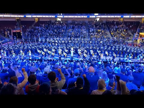 Michigan Marching Band Performs at Alumni Territory Rose Bowl Pep Rally