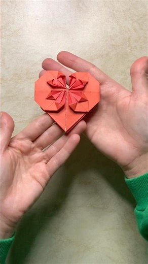 Origami Heart – Cute Decoration for Gifts & Cards #origami #homemadepapercraft #easyorigami #diy