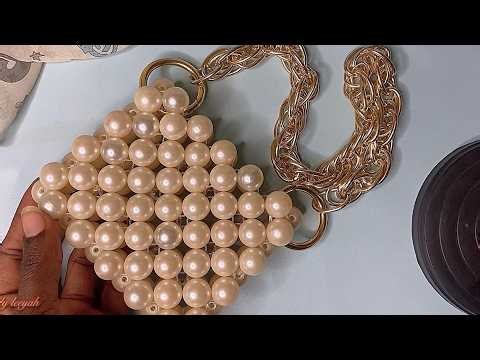 Beaded Bag Tutorial for Beginners | Easy Minimal Pearl Design (Step-by-Step)