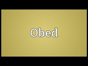 Obed Meaning