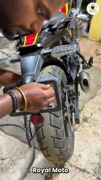 Bike Number Plate Rivet Problem?Fine Confirm!#bikemodification #bikenumberplate #rivet #modification