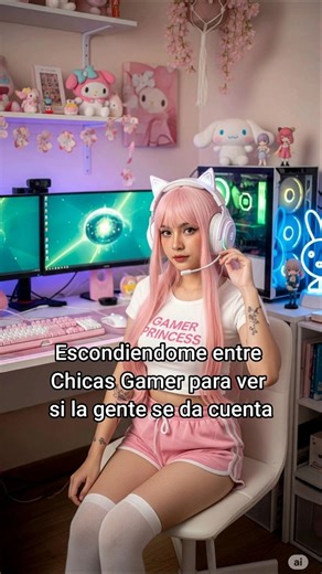 Escondiendome entre chicas gamer. Nivel: Hard #gamergirl #trend #viral #gamer #videojuegos #juegos