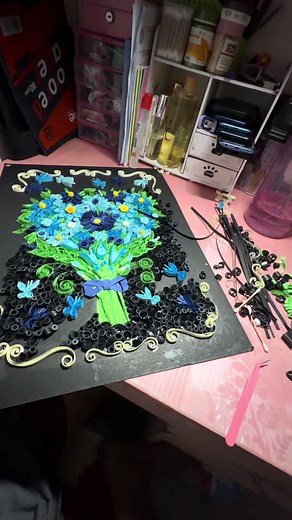 #art #rollpaper #quillingart #fyp