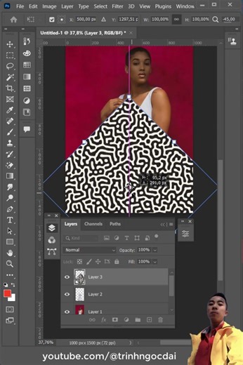 Thay quần áo cho nhân vật trong photoshop #photoshop #photoshopcafe #photoshoptutorial #adobe
