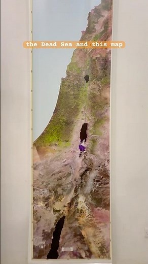 An amazing satellite map showing the Red Sea crossing, Mount Sinai and the Promised Land! 🗺️😍