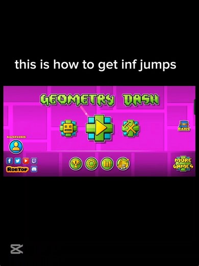 how to get infinity jumps in geometry dash #gd