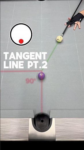 Tangent line part 2 #billiards #8ballpool #pool #2025 #ball #tips #tutorial #howto #games #pooltable