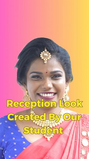 Reception Look Created By Our Student Face Palette Makeup Academy, Certified by EICBI London. Location at Elamkulam, Kochi. For details call or message us at 9847074073. In addition to classes at our academy in Kochi, through our LIVE ONLINE LEARNING program, students from various parts of India and the world are also taking part in the Makeup Artistry course simultaneously. #receptionlook #bridallook #bridalsarees #makeupacademy #bridalhair #bridaljewellery #facepalette #makeupartist | Face Pal