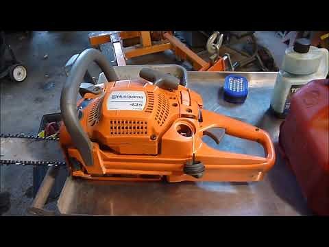 HUSQVARNA 435 CHAINSAW REVIEW & COLD START AFTER SITTING FOR 2 YEARS
