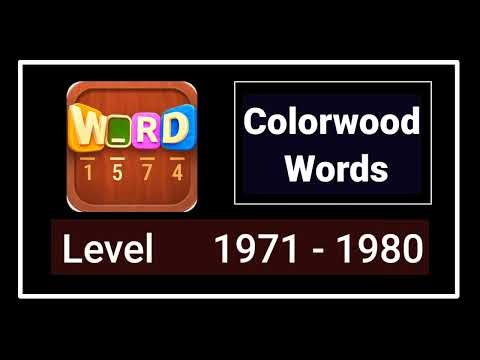Colorwood Words All Levels 1971 - 1980 Answers Walkthrough
