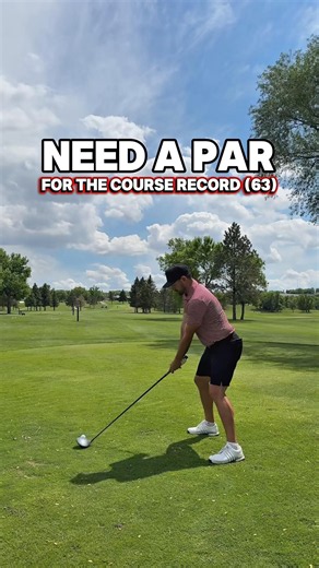 COURSE RECORD if I can make PAR! #golf #golfswing #golfvlog #golfcourse #golfing