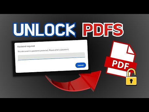 unlock pdf file without password | open forgotten password in a PDF