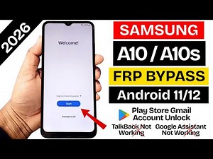 Samsung A10/A10s GOOGLE/FRP Bypass 2026 Android 11/12 | Remove Google Account Lock | 100% Working