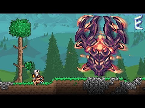 Taking on Bosses with the Infinity Gauntlet! Terraria Elements Awoken Mod #18