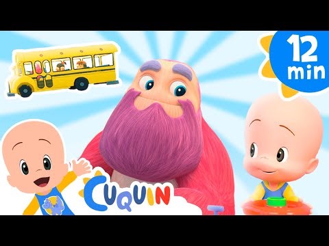 Round and round - The wheels on the bus | Cleo & Cuquin | Kids | Songs