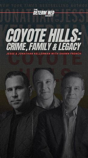 Shawn French | Podcast Host on Instagram: "Bestselling authors Jesse and Jonathan Kellerman join me to talk about their newest thriller, Coyote Hills. The sixth installment in the Clay Edison series, this story takes you deep into a world of mystery, character evolution, and nonstop twists, right up to the final page. Watch the full episode on all platforms and grab your copy of Coyote Hills now on Amazon. #bloodtypedetermined #thedeterminedsociety #TDS"