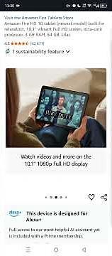 Amazon Fire HD 10 tablet en Amazon
