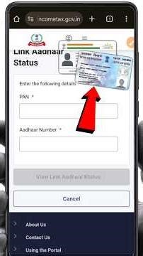 How to link Pan card to aadhar card ✅ | pancard se aadhar card link kaise kare | #shorts