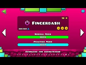 Geometry Dash 2.1 - Fingerdash All Coins! (95% Fail)