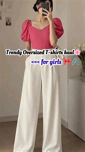Trendy Oversized T-shirts for girls🎀🌸 #shorts #fashion #ootd #trending #style #ytshorts