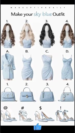Sky Blue Outfit Challenge 💙 Pick Your Favorite Look!