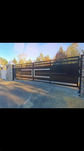 complete with commercial gate openers. #germanornamentaliron #custom #ironwork #fabricationshop