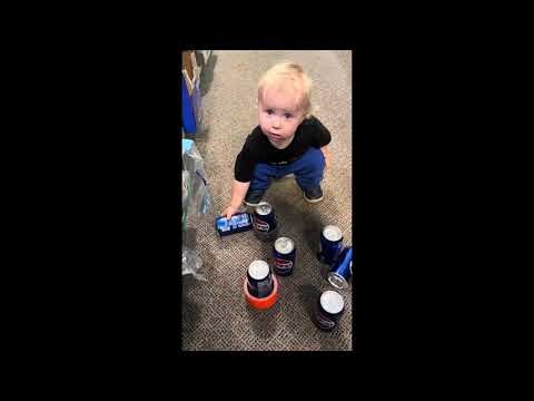 Pepsi stocking with Gareth