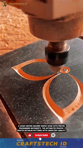 Wood Carving Machine in Action | Precise & Detailed Wood Engraving #industrialmachine #machine