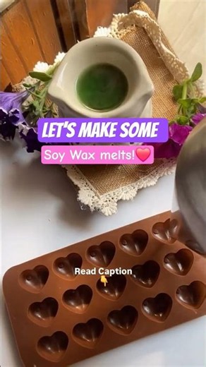 ✨ Let's make beautiful soy wax melts! 🕯️💛#diy