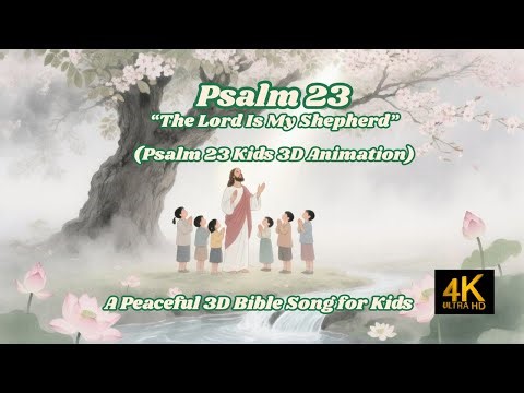 Psalm 23 – The Lord Is My Shepherd | 3D Animated Bible Song for Kids,4K
