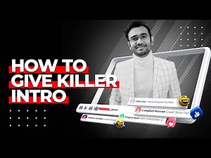 How to give a Killer Intro | How to Start a Presentation Speech | Kunal Moon