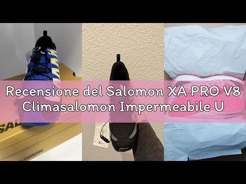 Recensione del Salomon XA PRO V8 Climasalomon Impermeabile Unisex Multifunktions-Kinderschuhe, Preci