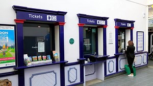 Why are railway ticket offices being closed?