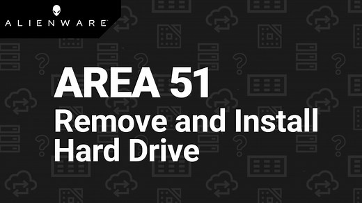 How to replace the hard drive on Alienware Area51m r2 | Dell US